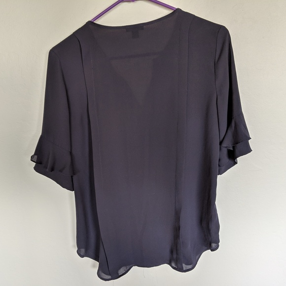 Ann Taylor Navy Blue Blouse - Picture 3 of 3